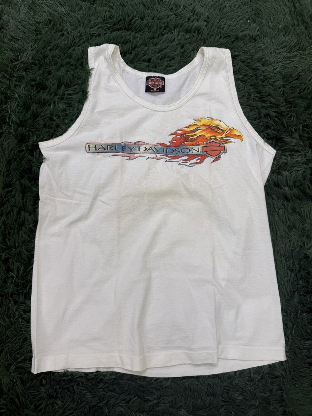 Vintage 1998 Harley-Davidson Mike's Famous Wilmington Delaware Eagle Tank Top